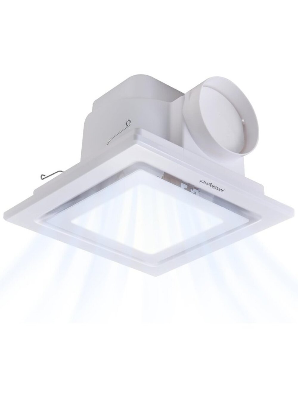 8-Inch Bathroom Exhaust Fan with Adjustable LED Light 3000K/4500K/6000K